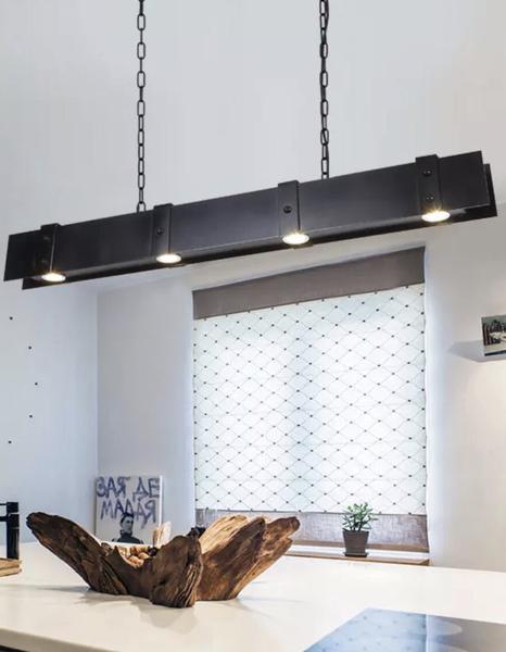 Gerlach Rustic Industrial Chic Metal Pendant Lamp
