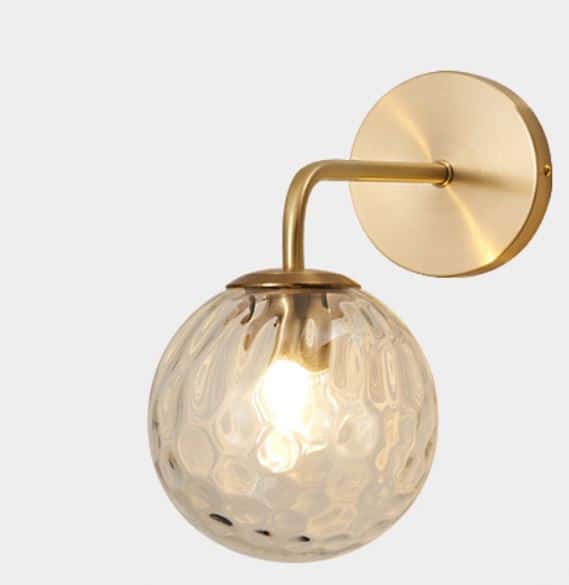 Giorbor Dimpled and Smooth Hanging Ball Wall Lamp