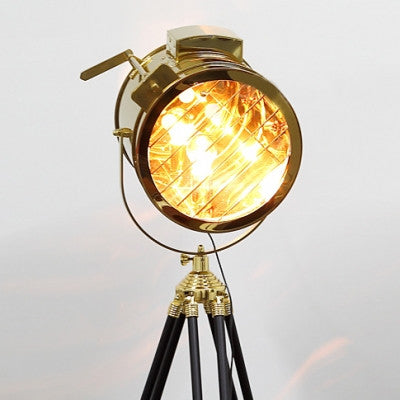 Gold Tripod Vintage Floor Lamp - Catalogue.com.sg