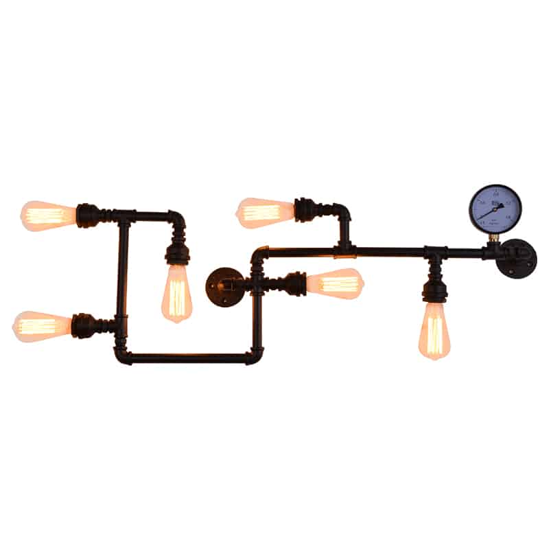 Gostavo Industrial Pipe Wall Lamp