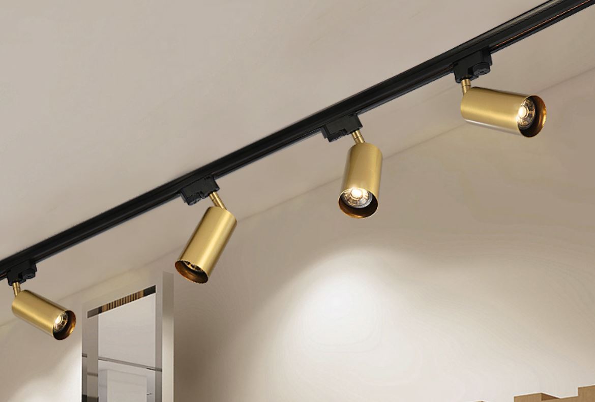 Gronar Vintage Gold Track Lights