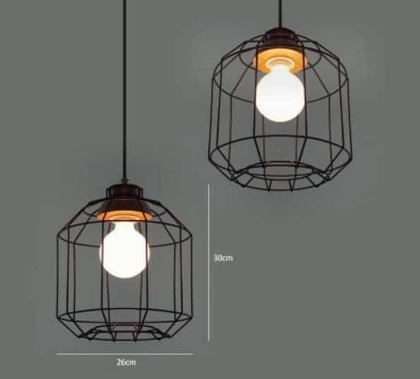 HILDURI Bare Essence Web Hanging Lamp Can-Shape