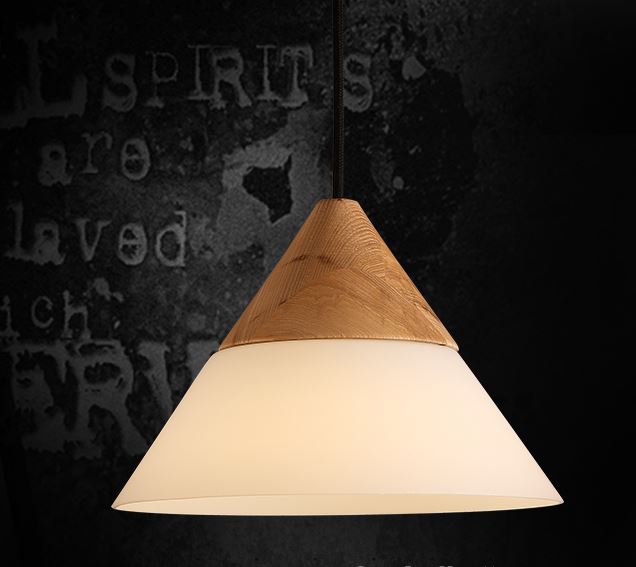 Edeet Half Wood Hang Lamp