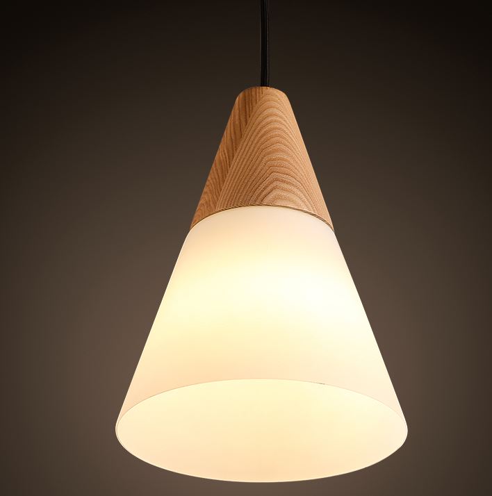 Edeet Half Wood Hang Lamp
