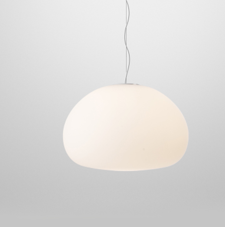 Halfdan White Frosted Pendant Light