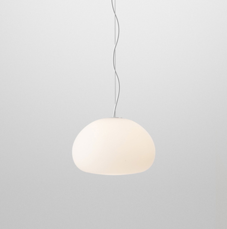 Halfdan White Frosted Pendant Light