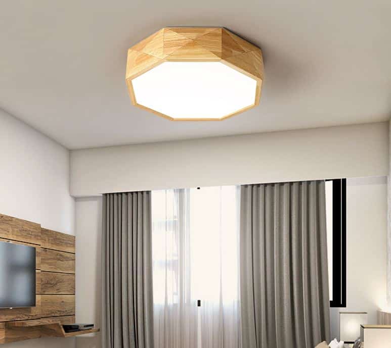 Havano Wooden Geometry Octagon Ceiling Lamp