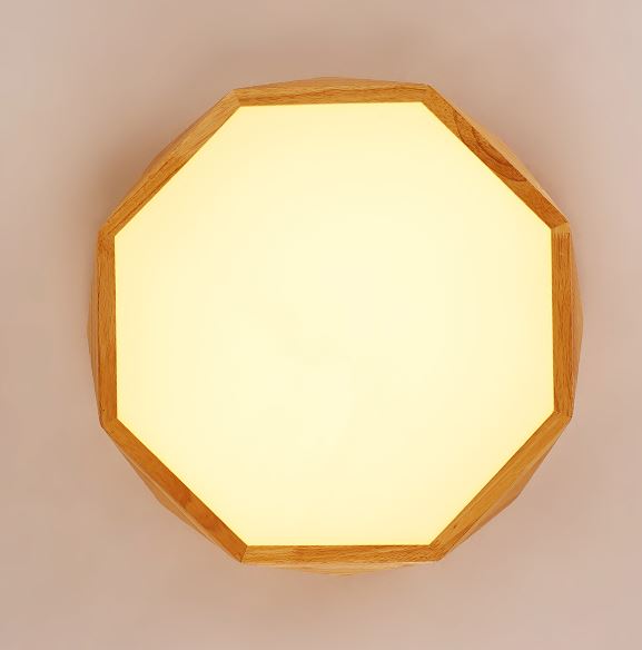 Havano Wooden Geometry Octagon Ceiling Lamp