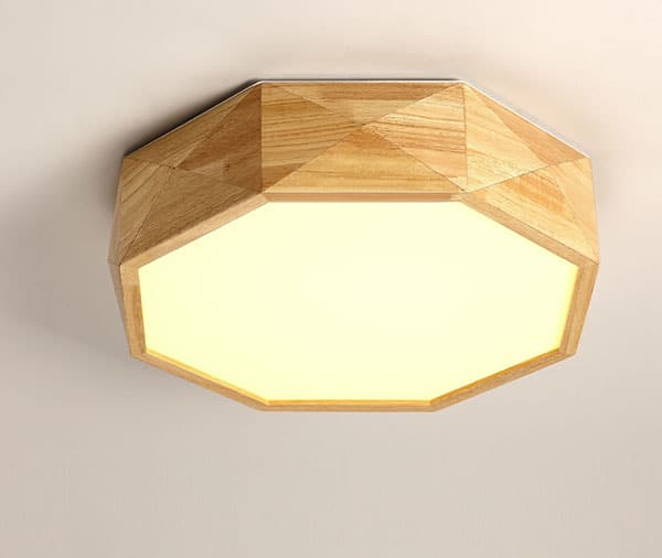 Havano Wooden Geometry Octagon Ceiling Lamp