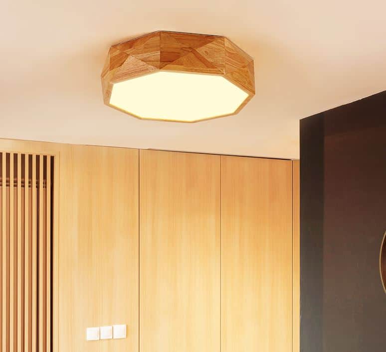 Havano Wooden Geometry Octagon Ceiling Lamp