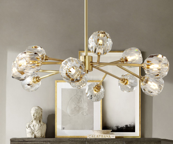 Hendrika Luxury Elegant Glossy Crystal Chandelier Light