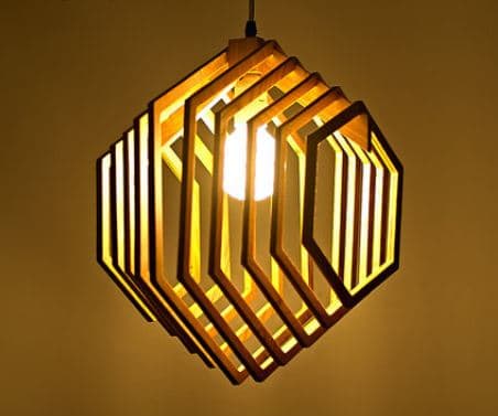 EVA Hexagonal Cage Encasement Lamp