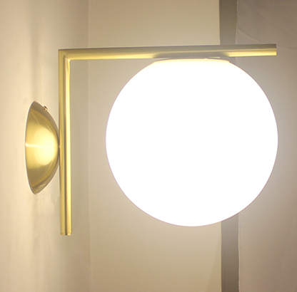 Hildur Modern Frosted Glass Ball Wall Lamp