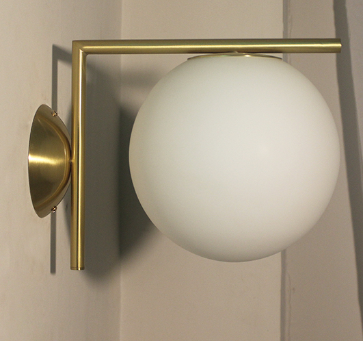 Hildur Modern Frosted Glass Ball Wall Lamp