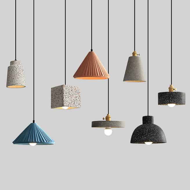 Hilka European Style Cement and Terrazzo Series Pendant Lamp
