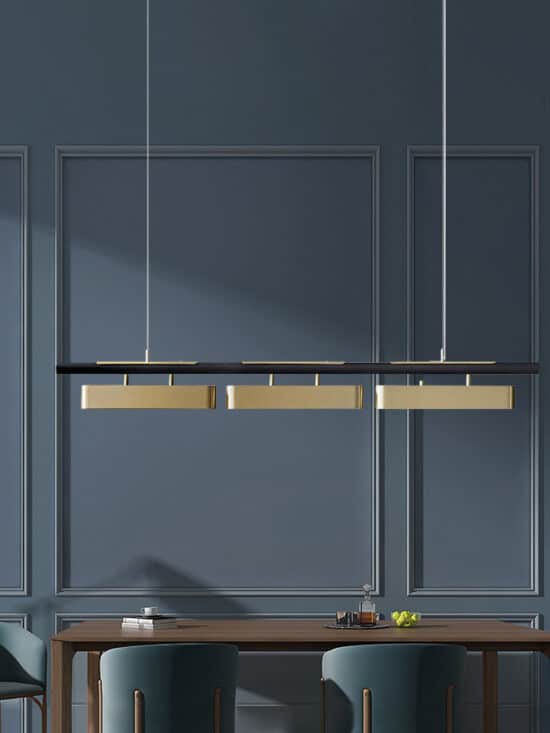 Hoveedo Modern Sleek Long Bar Pendant Lamp