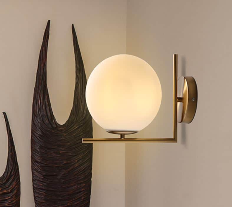 Incano Golden Wand Ball Wall Lamp