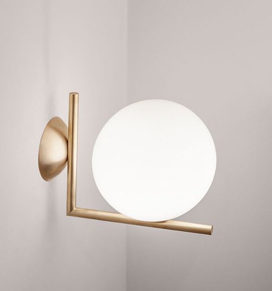 Incano Golden Wand Ball Wall Lamp