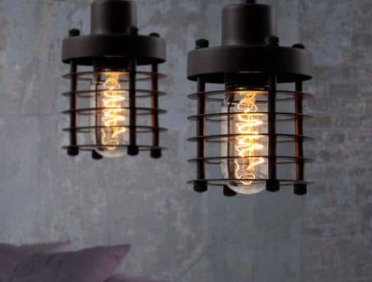 Ainaby Industrial Disk Cage Lamp