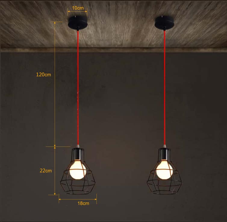 LUDVIG Iron Mesh Ceiling Lamp