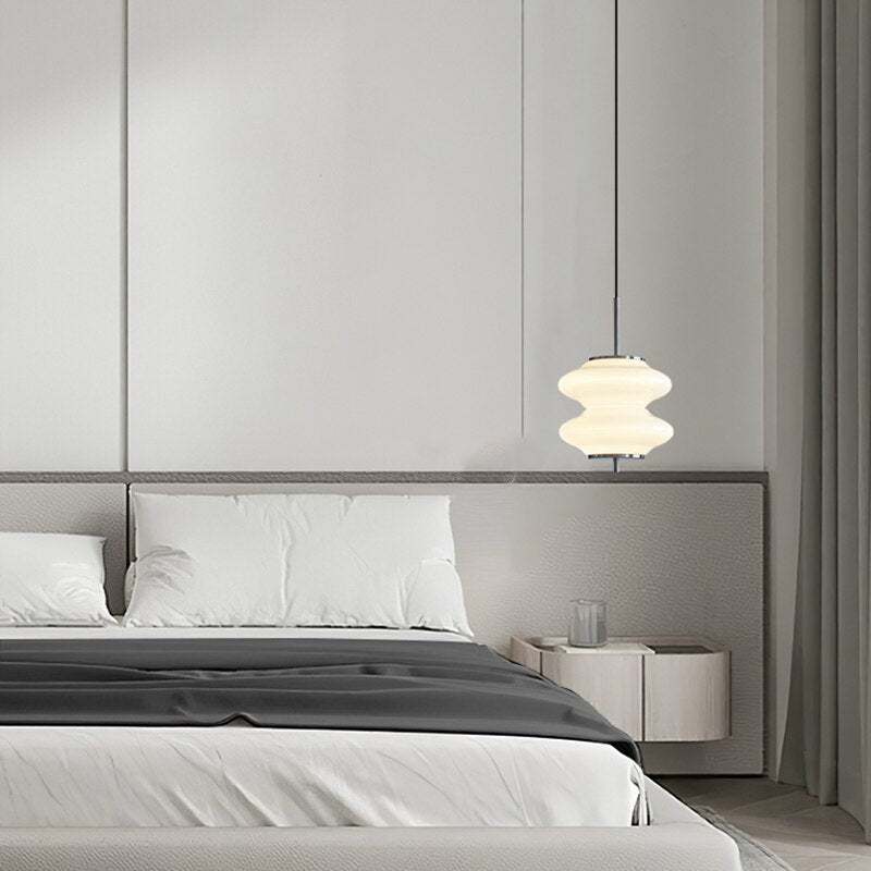 Italian Style Nordic Small Chandelier Dining Room Designer Simple Modern Bar White Glass Bedroom Bedside LED Shops Pendant Lamp