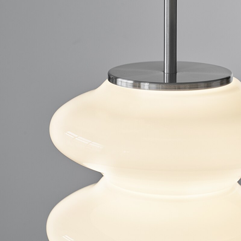 Italian Style Nordic Small Chandelier Dining Room Designer Simple Modern Bar White Glass Bedroom Bedside LED Shops Pendant Lamp