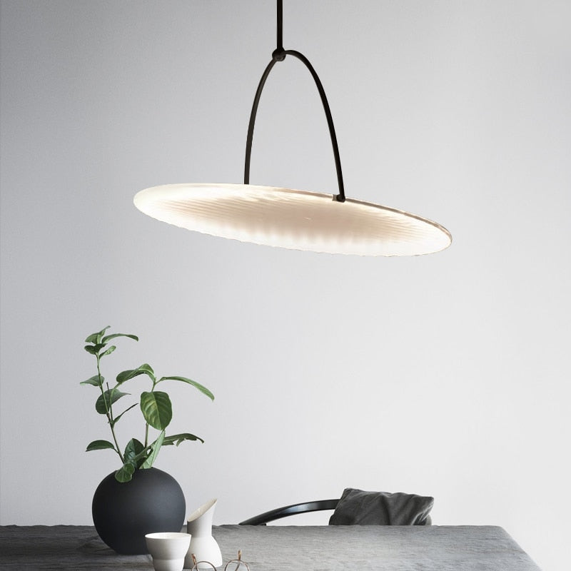 Italian light and shadow restaurant chandelier Danish designer simple modern model room creative art warm decorative lamp
