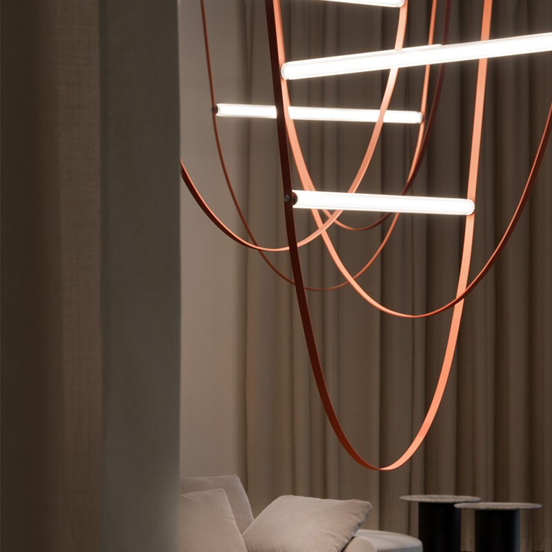 Italy Designer Belt ED Pendand Lighting For Hall Modern Living Room Suspension Luxury Pendant Lamp For Office/Shop