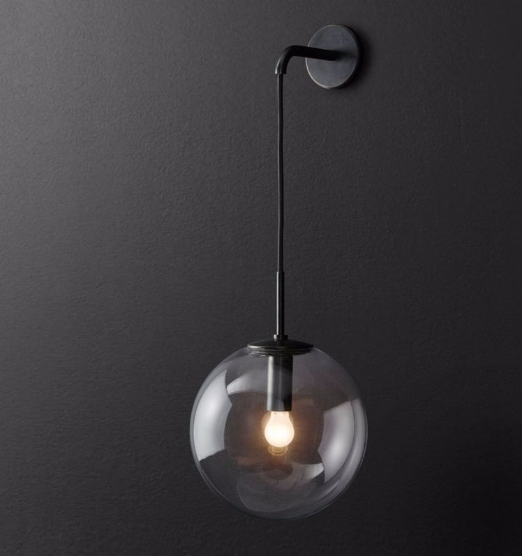 Ittina Hanging Round Globe Wall Lamp