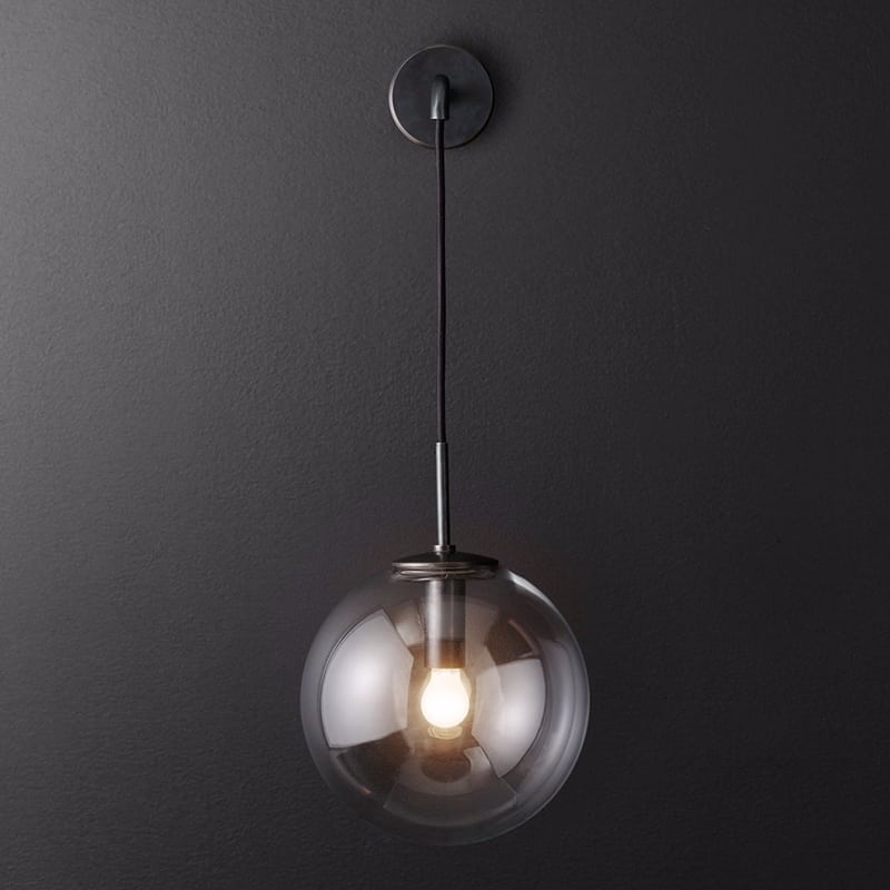 Ittina Hanging Round Globe Wall Lamp