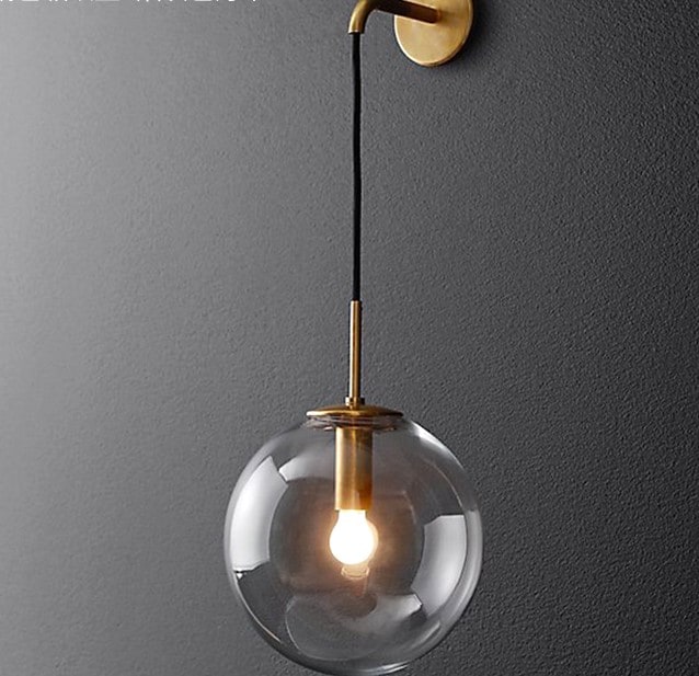 Ittina Hanging Round Globe Wall Lamp
