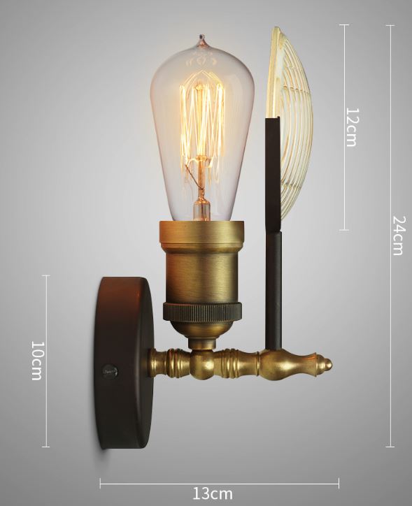Jacquan Old-Jeep Headlights Wall Lamp