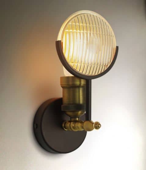 Jacquan Old-Jeep Headlights Wall Lamp