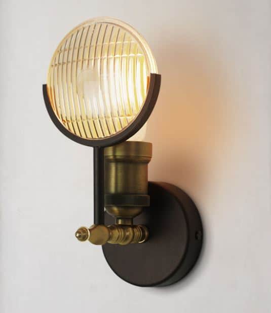 Jacquan Old-Jeep Headlights Wall Lamp