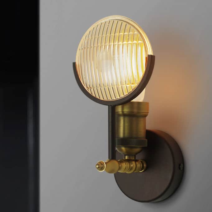 Jacquan Old-Jeep Headlights Wall Lamp