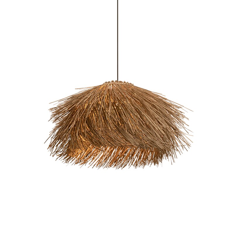 Japanese Wabi Sabi Wind Retro Hand Woven Rattan Led Pendant Lights Restaurant Bar B&amp;B Home Decor Bedroom Dining Room Chandelier