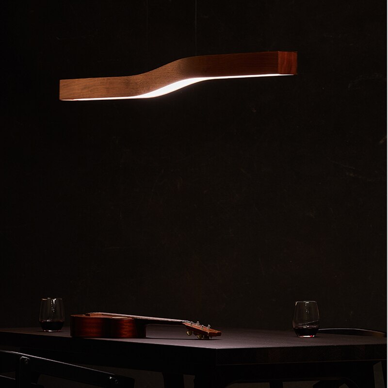 Japanese restaurant chandelier wabi-sabi wind bar table light luxury design sense model room tea room long strip creative office