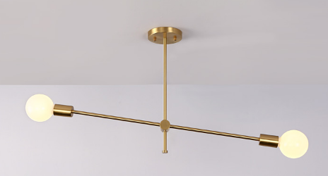 Karsten Modern Brass Finish Molecular Pendant Lamp