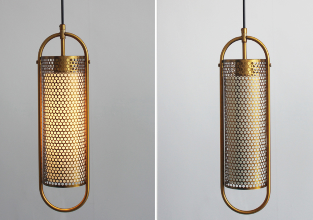 Katryn Industrial Oval Capsule Mesh Cage Pendant Lamp