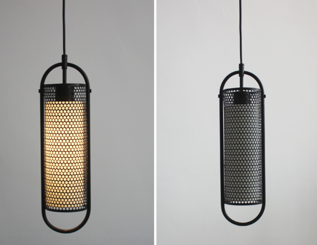 Katryn Industrial Oval Capsule Mesh Cage Pendant Lamp