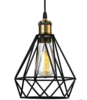 LEIKA Geometric Pendant Lamp in Black - Catalogue.com.sg