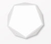 LEXA Geometric LED Ceiling Light in White (42cm) with Safety Mark LED Driver - Catalogue.com.sg