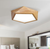 LEXA Geometric LED Ceiling Light in Wood (42cm) with Safety Mark LED Driver - Catalogue.com.sg