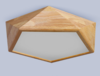 LEXA Geometric LED Ceiling Light in Wood (42cm) with Safety Mark LED Driver - Catalogue.com.sg