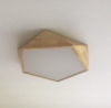 LEXA Geometric LED Ceiling Light in Wood (42cm) with Safety Mark LED Driver - Catalogue.com.sg