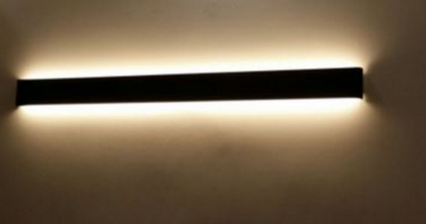 LOMAR Sleek Wall Lamp in Black (111cm) - Catalogue.com.sg