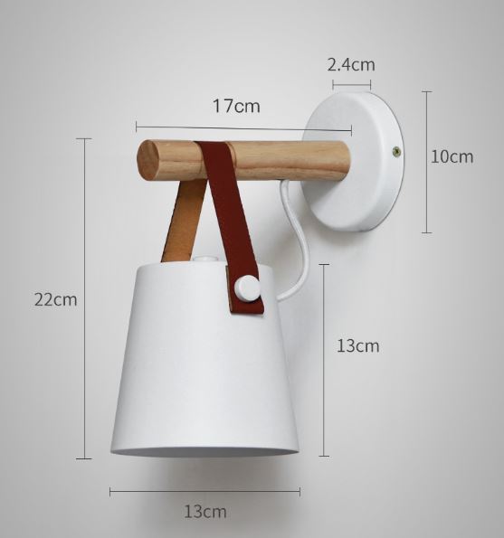 Labeanin Leather Strap Wall Lamp