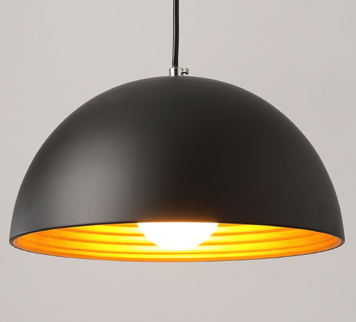 Leonhard Classic Inner-Ridged Dome Pendant Light
