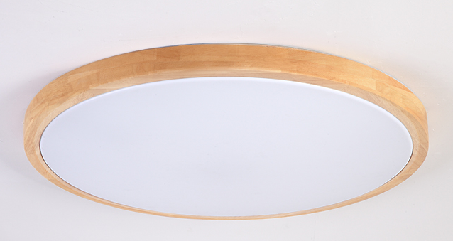 Linnea Scandinavian Slender Wooden Round Ceiling Light
