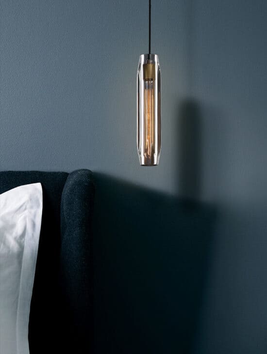 Norsyrk Modern Long Crystal Pendant Lamp